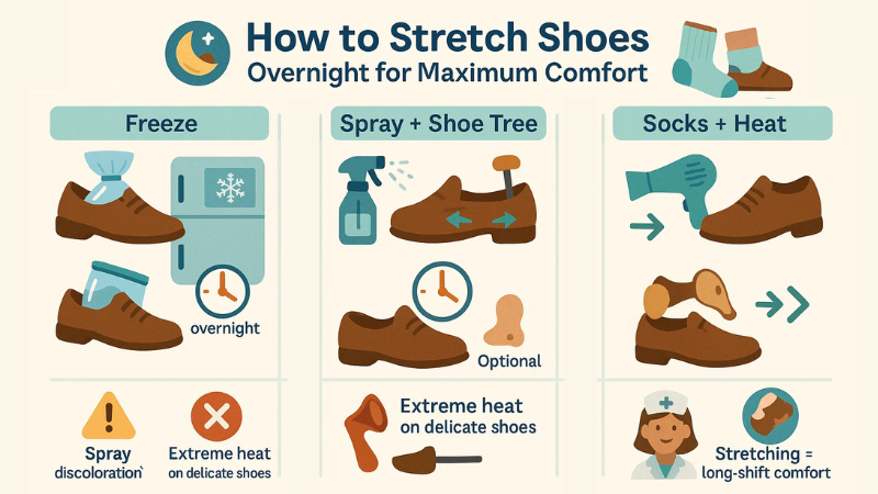 How to Stretch Shoes Overnight for Maximum Comfort