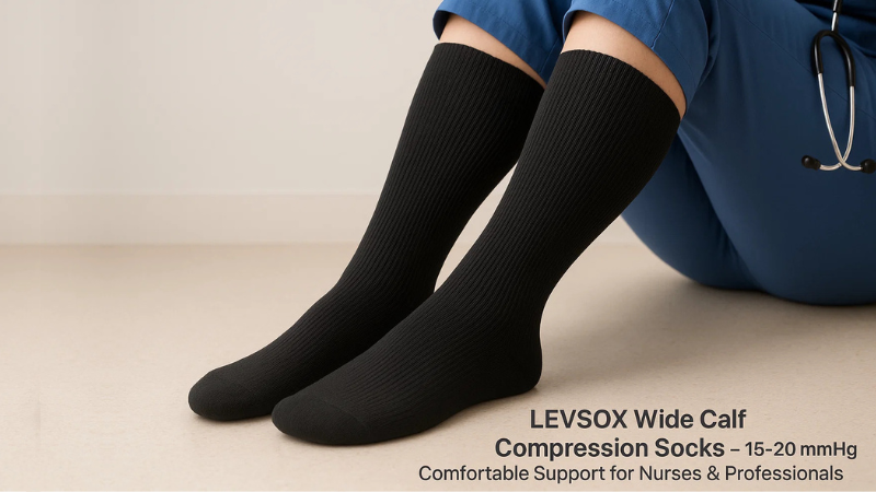 Best Compression Socks for Nurses on 12-Hour Shifts (Reviewed & Rated) 18 LEVSOX Wide Calf Compression Socks