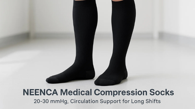 Best Compression Socks for Nurses on 12-Hour Shifts (Reviewed & Rated) 22 NEENCA Medical Compression Socks