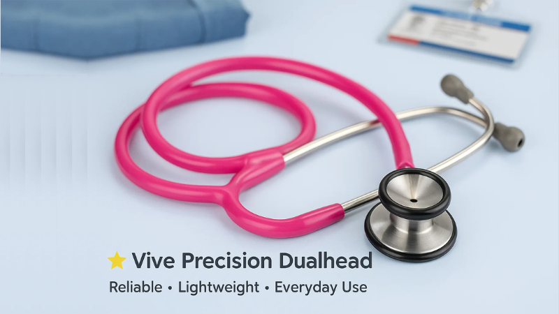 Top 10 Best Stethoscopes for Nurses in 2025 21 Vive Precision Dualhead Stethoscope