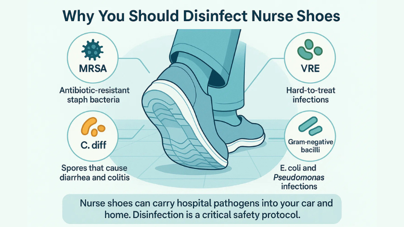 Why You Should Disinfect Nurse Shoes