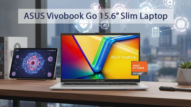 ASUS Vivobook Go 15.6” Slim Laptop