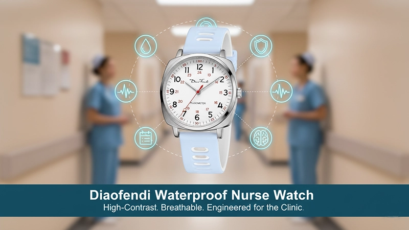 Diaofendi Waterproof Nurse Watch