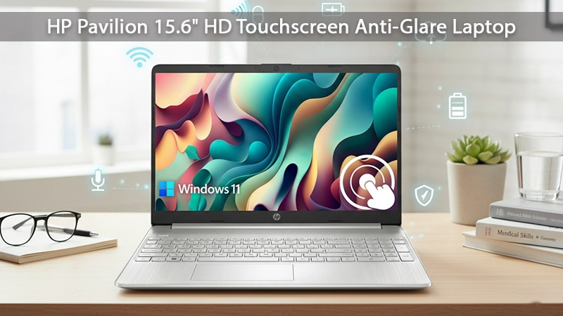 HP Pavilion 15.6" HD Touchscreen Anti-Glare Laptop