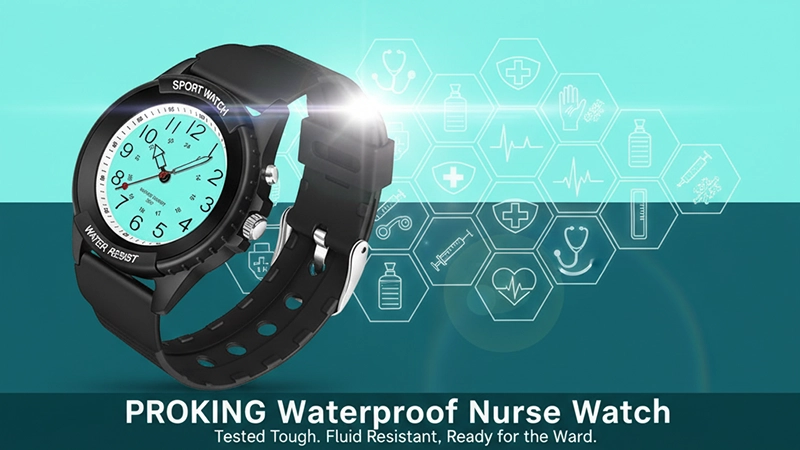 PROKING Waterproof Nurse Watch