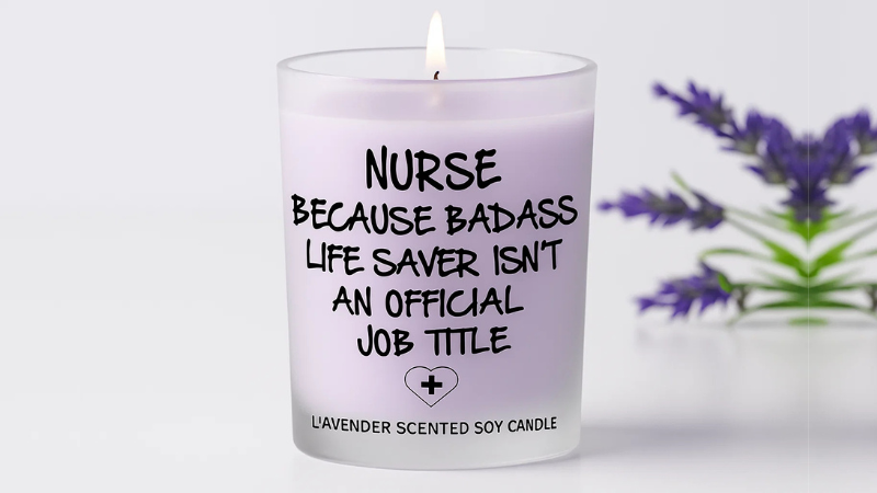 BFJLIFE Novelty Lavender Scented Soy Candles