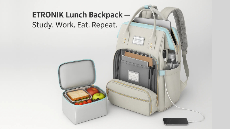 ETRONIK Lunch Backpack for Nurses
