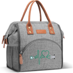 lokass nurse lunch bag for women table