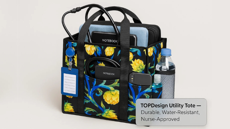TOPDesign Utility Water Resistant Tote Bag