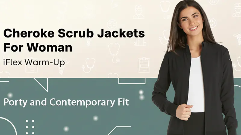 Cherokee Scrub Jackets For Woman (iFlex CK303)