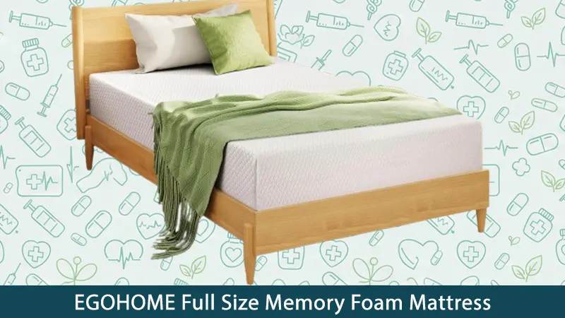 EGOHOME Full Size Memory Foam Mattress 10 Inch