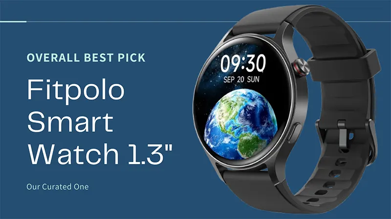 Finding the Best Smartwatch for Nurses in 2026: The Ultimate Guide 1 Fitpolo Smart Watch 1.3" AMOLED Touchscreen - overall best pick