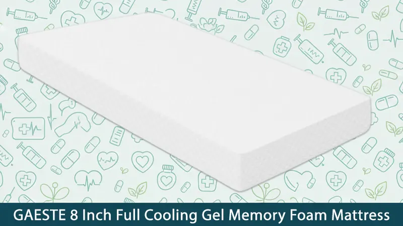 GAESTE 8 Inch Full Cooling Gel Memory Foam Mattress