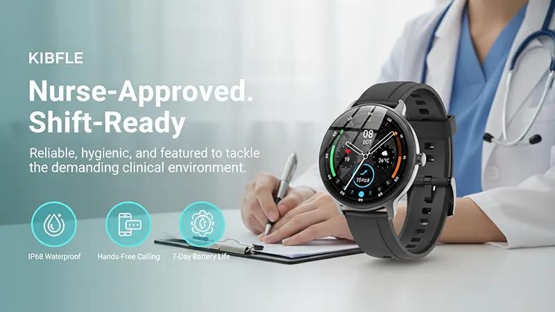 Finding the Best Smartwatch for Nurses in 2026: The Ultimate Guide 13 KIBFLE Smart Watch for Men Women