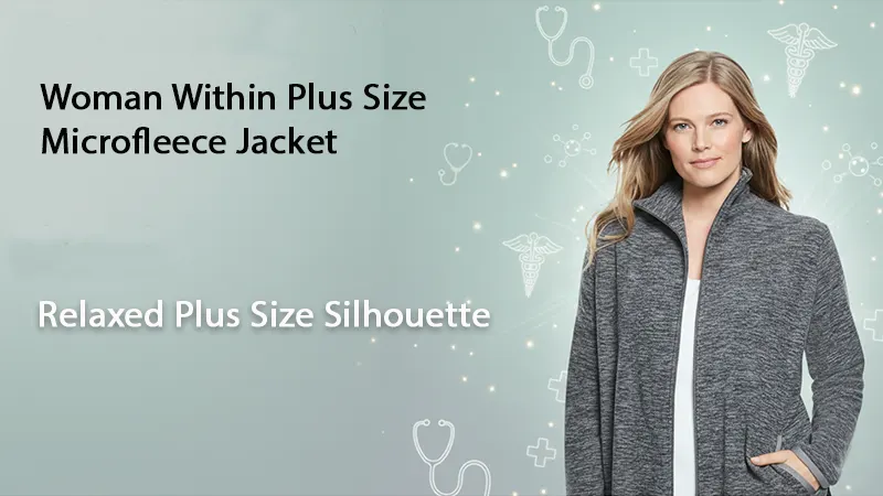 Woman Within Plus Size Microfleece Jacket