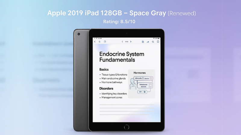 Apple 2019 iPad 128GB - Space Gray (Renewed)