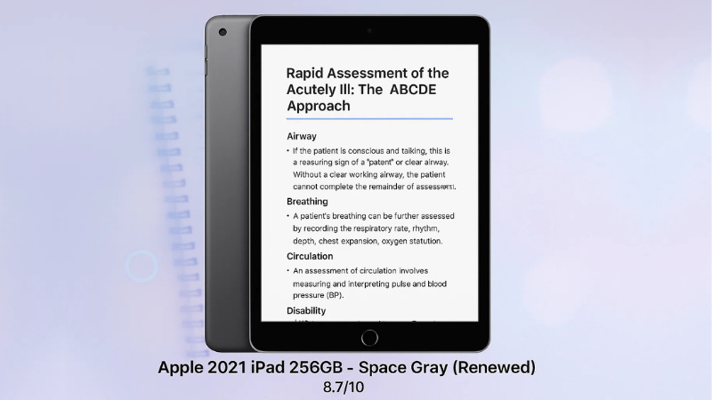 Apple 2021 iPad 256GB – Space Gray (Renewed)