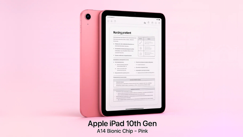 Apple iPad 10th Gen, A14 Bionic Chip – Pink