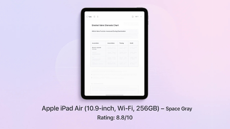 Apple iPad Air (10.9-inch, Wi-Fi, 256GB) – Space Gray
